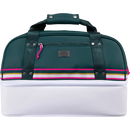 Mid-Stripe Boston Bag White-Jade-Azalea