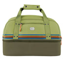 Mid-Stripe Boston Bag Loden Moss-Inferno