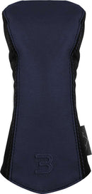 Canvas/Leather Headcover 3-Wood Navy-Black