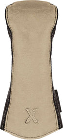 Canvas/Leather Headcover Hybrid (X) Canvas-Brown
