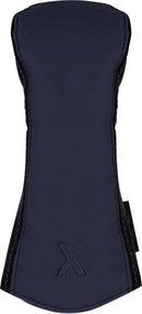 Canvas/Leather Headcover Hybrid (X) Navy-Black