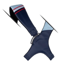 Mid-Stripe Dual Strap Accessory Frost-Navy-Red