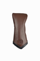 Leather Headcover Chevron - 3-Wood Brown-Black