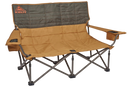 Kelty Low Loveseat 2 Person Foldable Camping Chair w/ Insulated Drink Holders