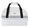 Mid-Stripe Boston Bag White