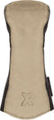 Canvas/Leather Headcover Hybrid (X) Canvas-Brown