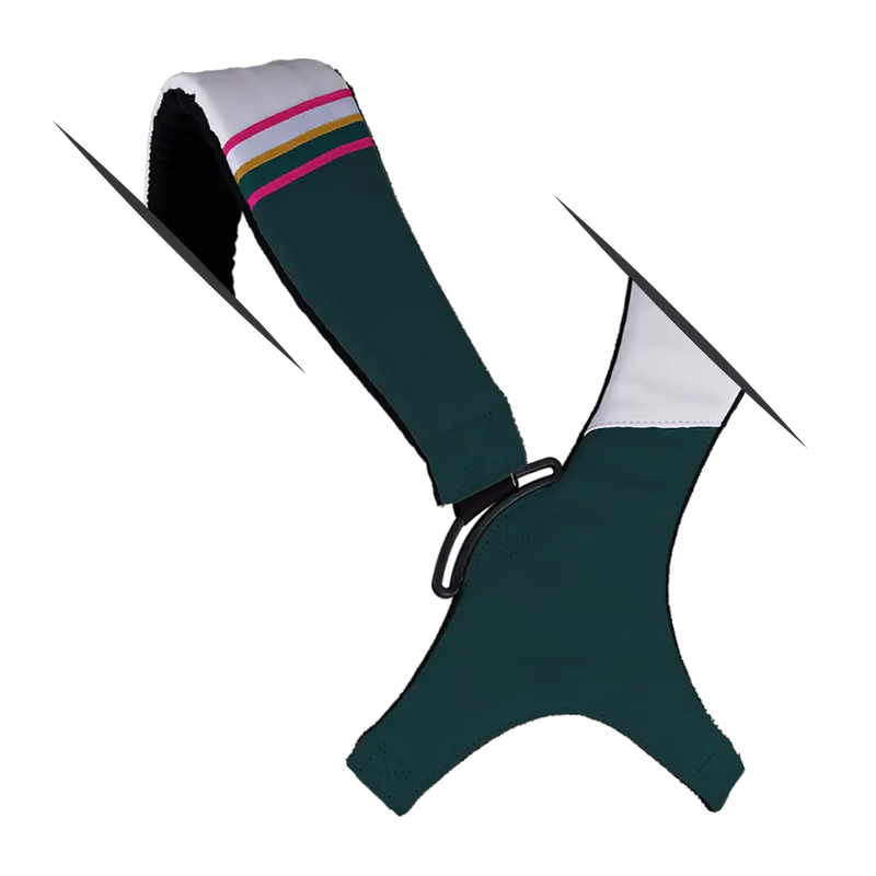 Mid-Stripe Dual Strap Accessory White-Jade-Azalea
