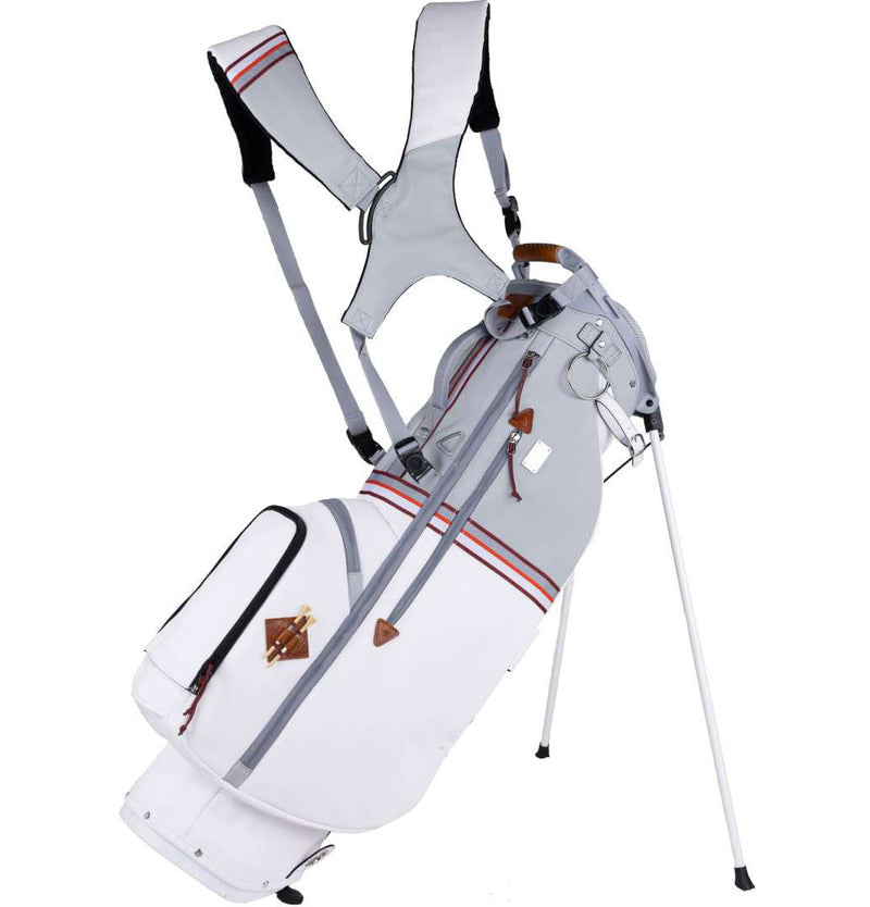 Mid-Stripe Stand Bag White-Cadet-Brick