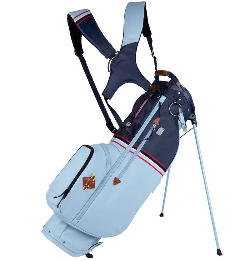 Mid-Stripe Dual Strap Stand Bag Frost-Navy-Red