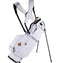 Mid-Stripe Dual Strap Stand Bag White