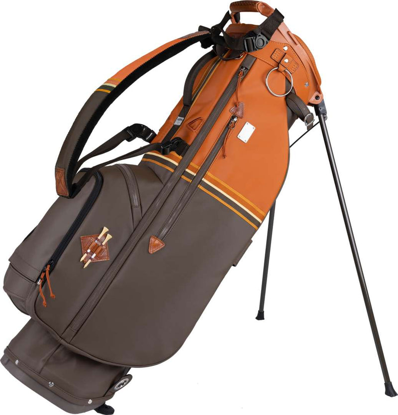 Mid-Stripe Single Strap Stand Bag Cabin-Umber-Wheat