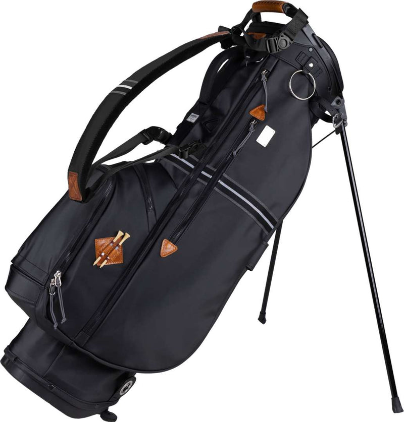 Mid-Stripe Single Strap Stand Bag Black