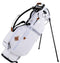 Mid-Stripe Single Strap Stand Bag White