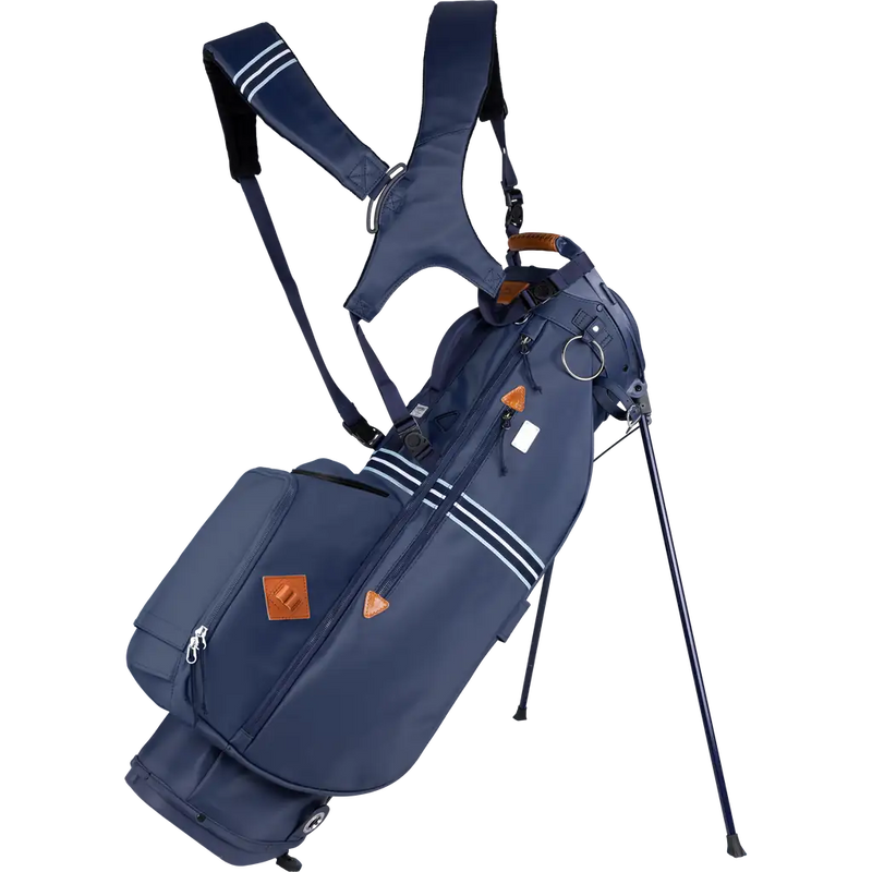 Mid-Stripe Dual Strap Stand Bag Navy-Frost (w/magnetic pocket)