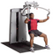 Body-Solid (DPEC-SF) Pro Dual PEC Deck Fly and Rear Delt Component for DGYM Chest & Shoulder Workout, Includes 210 lb. Weight Stack With 310 lb. Weight Stack Option Grey/Black