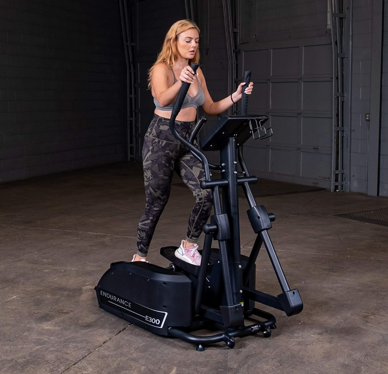 Body-Solid (E300) Elliptical Trainer Machine, Cardio Workout Crosstrainer Exercising Machines for Home & Commercial Gym with 300lb Weight Capacity