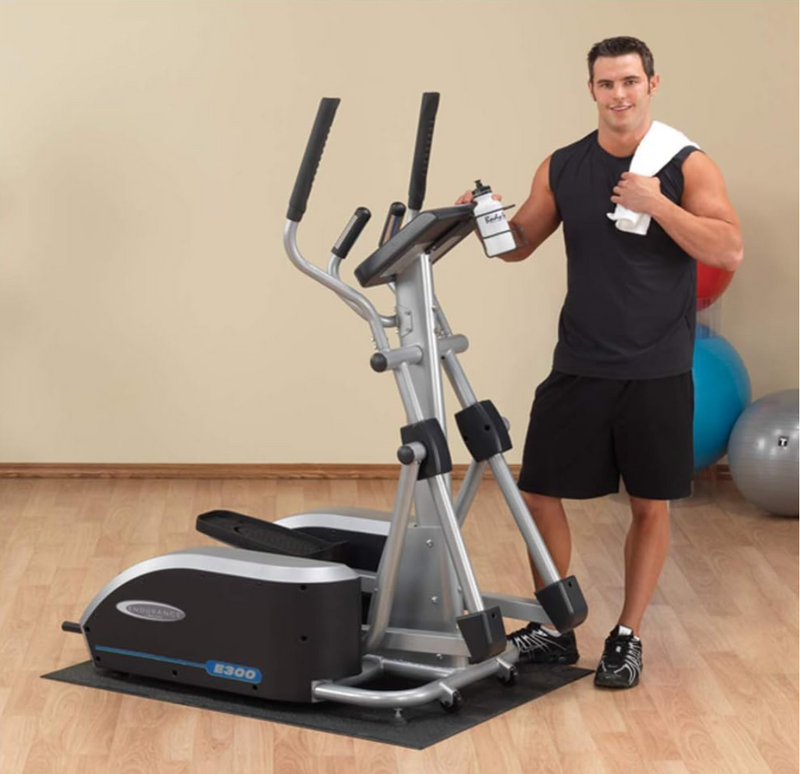 Body-Solid (E400) Elliptical Trainer Machine, Cardio Workout Crosstrainer Exercising Machines for Home & Commercial Gym with 300lb Weight Capacity