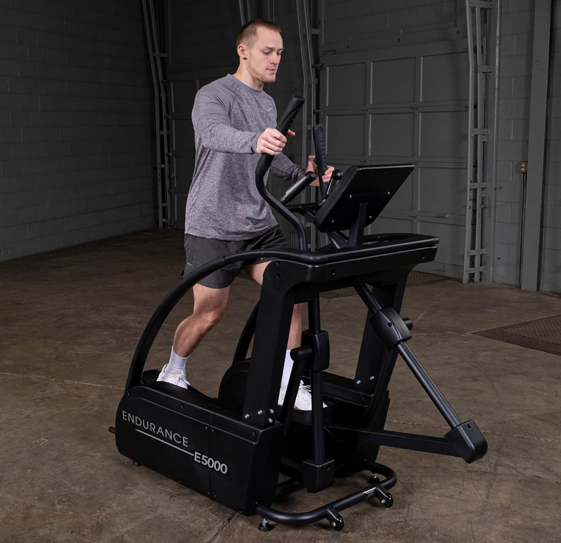 Body-Solid (E5000) Elliptical Trainer Machine, Cardio Workout Crosstrainer Exercising Machines for Home & Commercial Gym with 325lb Weight Capacity