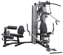 Body-Solid Multi-Station 210lbs Weights Stack Bi-Angular Gym Machine with Leg and Calf Press Attachment, Leg Strength Training Equipment, Functional Exercise Workout Station