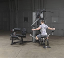 Body-Solid Multi-Station 210lbs Weights Stack Bi-Angular Gym Machine with Leg and Calf Press Attachment, Leg Strength Training Equipment, Functional Exercise Workout Station
