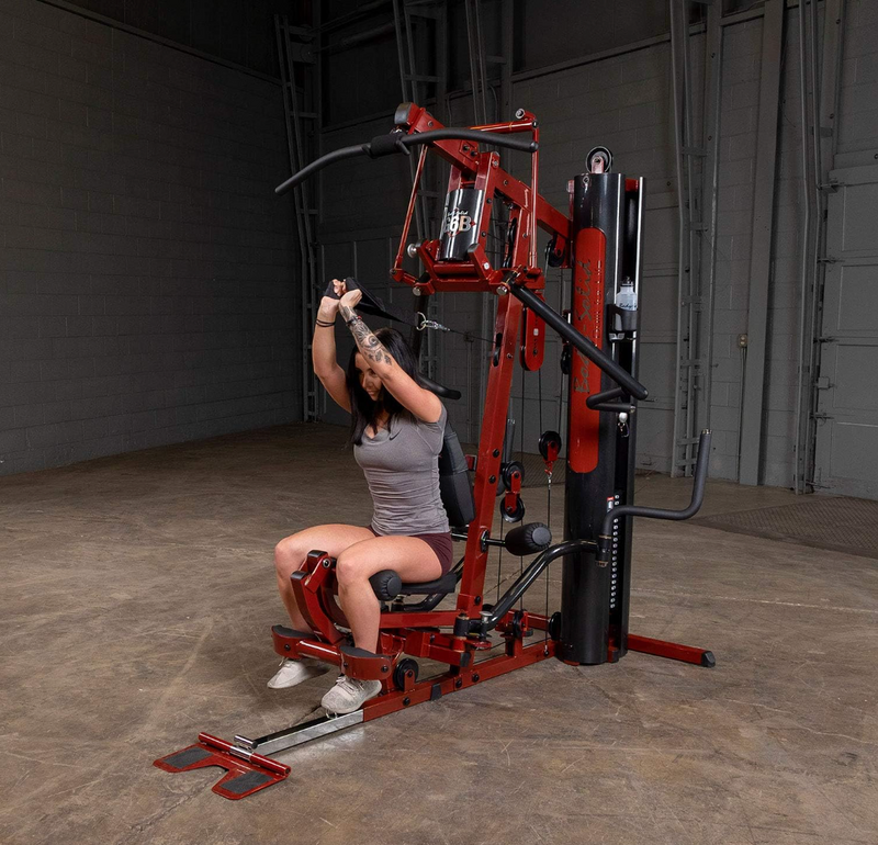 Body-Solid (G6BR) Multi-Station 210lb Weights Stack Bi-Angular Gym Machine, Arm & Leg Strength Training Equipment, Functional Exercise Workout Station for Weight lifting and Bodybuilding