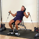 Body-Solid (GDCC250B) Cable Crossover Exercise Machine for Home & Light Commercial Gym, Functional Training Center with Dual Weights Stack & Pulley Cable Workout Machines, Black
