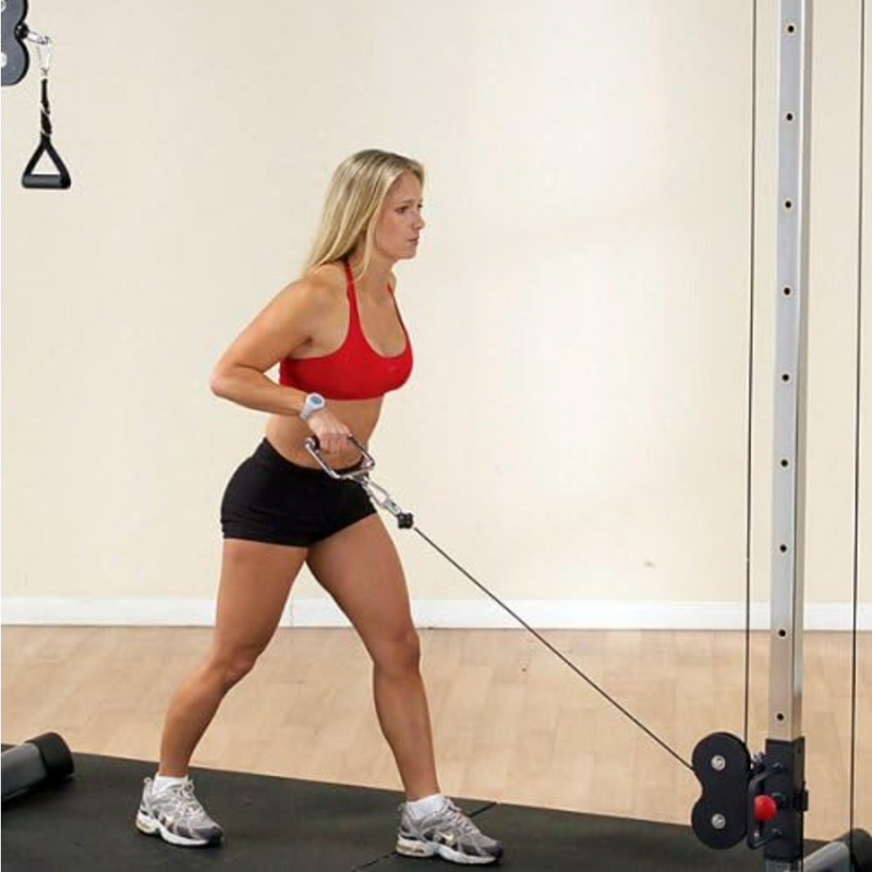 Body-Solid (GDCC250B) Cable Crossover Exercise Machine for Home & Light Commercial Gym, Functional Training Center with Dual Weights Stack & Pulley Cable Workout Machines, Black