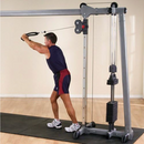 Body-Solid (GDCC250B) Cable Crossover Exercise Machine for Home & Light Commercial Gym, Functional Training Center with Dual Weights Stack & Pulley Cable Workout Machines, Black
