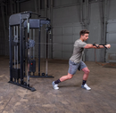 Body-Solid Functional Trainer Dual Weight Stacks 160 lbs, Adjustable Swiveling Pulleys, Integrated Chinning Bar, Cable Workout Machine for Home Gym