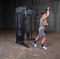 Body-Solid Functional Trainer Dual Weight Stacks 160 lbs, Adjustable Swiveling Pulleys, Integrated Chinning Bar, Cable Workout Machine for Home Gym