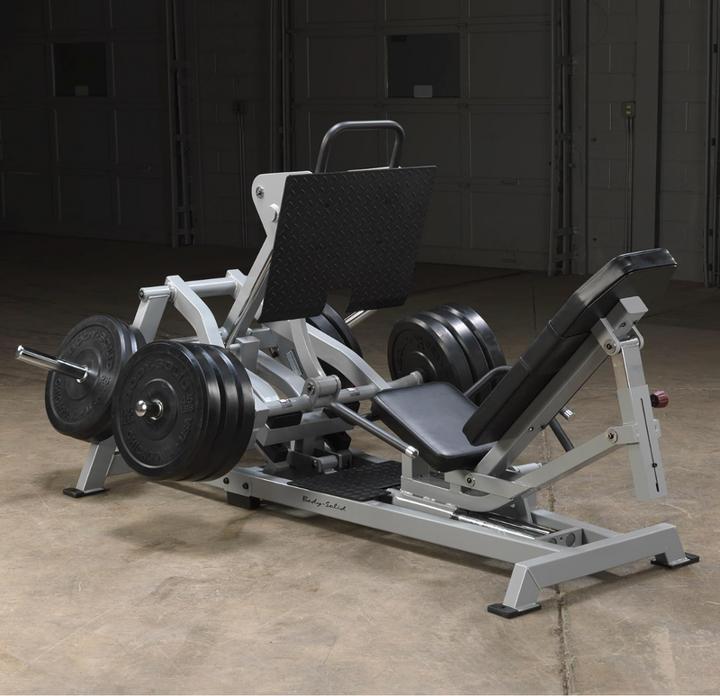 Body-Solid (LVLP Leverage Horizontal Leg Press Machine for Home Gym - Heavy Duty Workout Equipment for Full Lower Body Workouts, 1000lb Weight Capacity