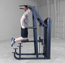 Body Solid (S2ACDX-2) Pro Clubline Series II Chin and Dip Machine, Commercial and Home Fitness Equipment, Pull Up Station and Dip Bars for Strength Training, 235 Lb. Weight Stack