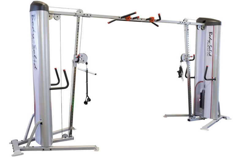 Body-Solid (S2CCO-2) Pro Clubline Cable Crossover Column Machine with 210 lbs. Dual Weight Stack for Fitness Workouts, Adjustable Pulley Cable Workout Machines For Strength Training