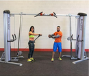 Body-Solid (S2CCO-2) Pro Clubline Cable Crossover Column Machine with 210 lbs. Dual Weight Stack for Fitness Workouts, Adjustable Pulley Cable Workout Machines For Strength Training