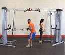 Body-Solid (S2CCO-2) Pro Clubline Cable Crossover Column Machine with 210 lbs. Dual Weight Stack for Fitness Workouts, Adjustable Pulley Cable Workout Machines For Strength Training
