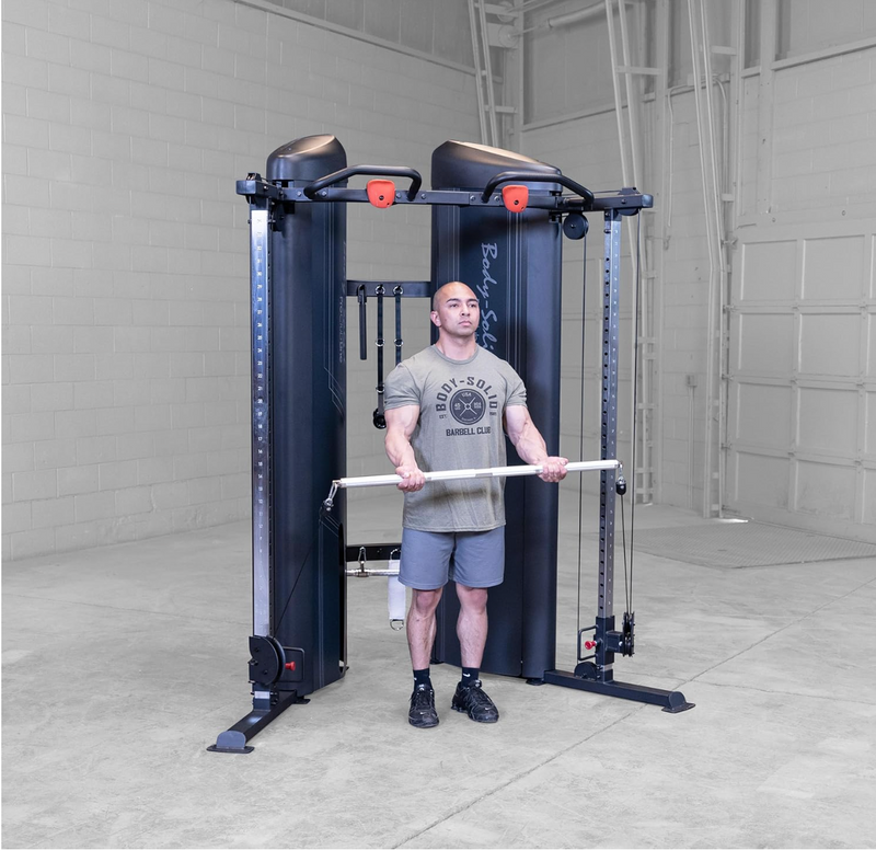 Body-Solid Pro Clubline Series 2 Cable Column with 160 lb. Stack for Fitness Workouts and Strength Training