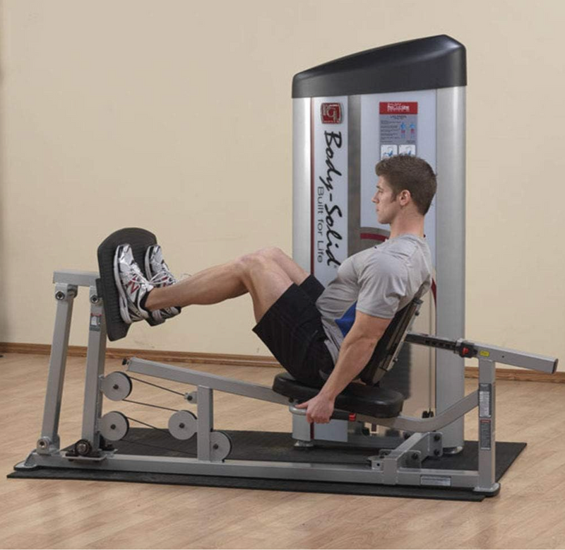 Body-Solid S2LPC-2 Pro Clubline Series II Leg Press and Calf Raise Machine with 210 Lb. Weight Stack for Home and Commercial Gym