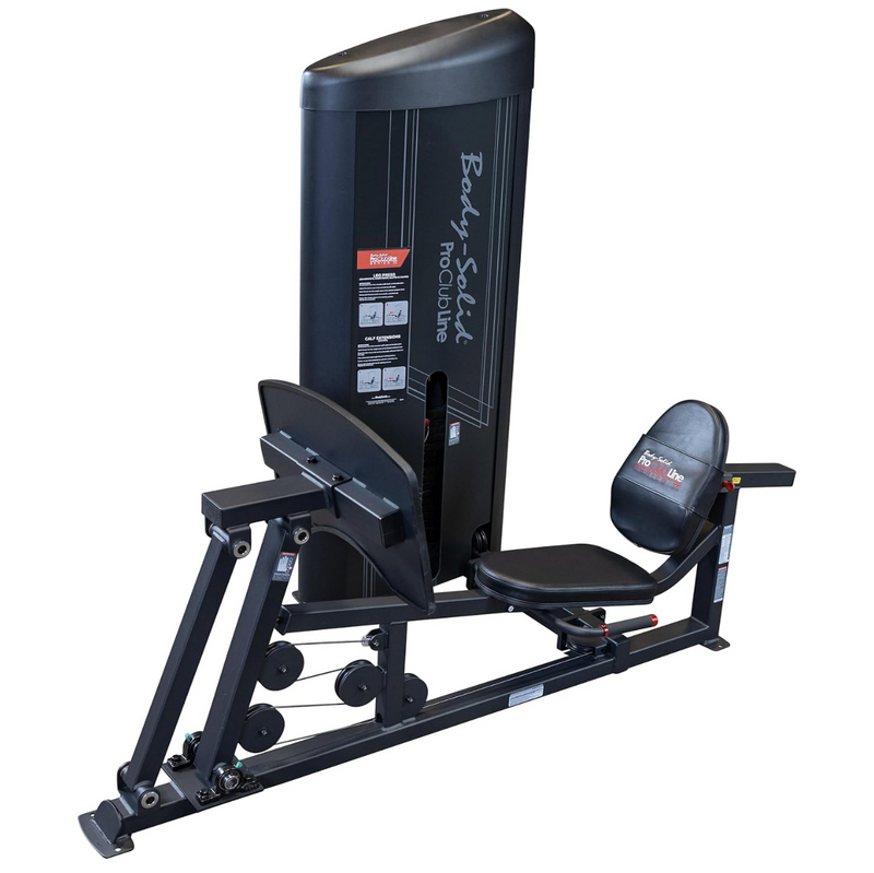 Body Solid Proclub Line Series II Leg Press/Calf Raise Machine with 310 lb. Stack for Commercial and Home Workout, Plate Loaded Muscle Developer Machines for Leg Tonal and Muscles