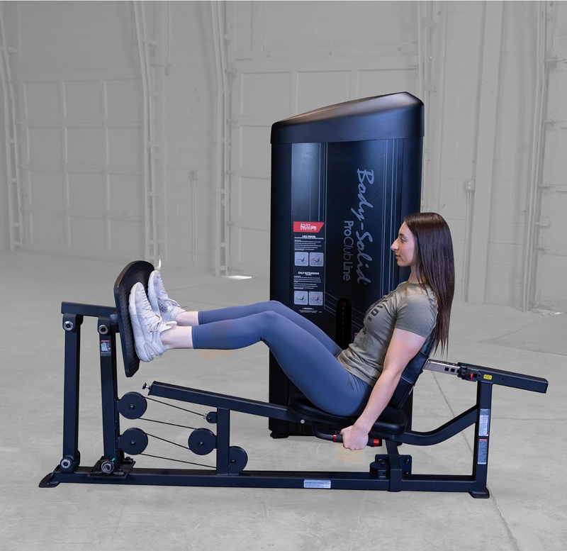 Body Solid Proclub Line Series II Leg Press/Calf Raise Machine with 310 lb. Stack for Commercial and Home Workout, Plate Loaded Muscle Developer Machines for Leg Tonal and Muscles