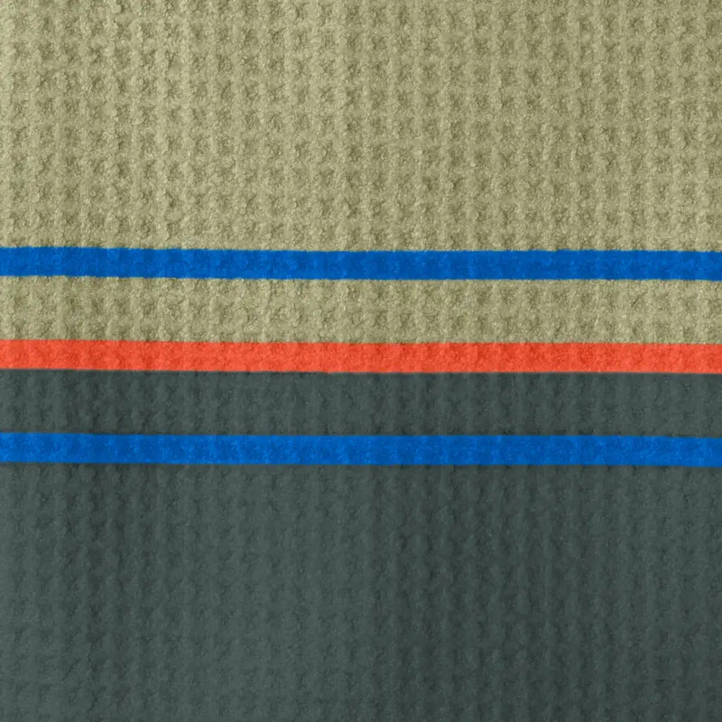 Mid-Stripe Towel Loden Moss-Inferno