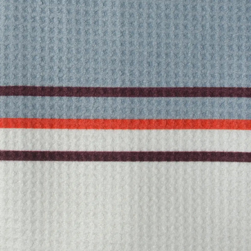 Mid-Stripe Towel White-Cadet-Brick