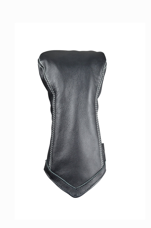 Leather Headcover Chevron - Driver Black-White