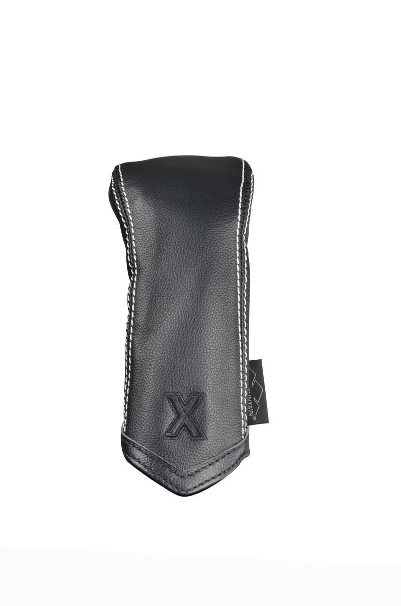 Leather Headcover Chevron - Hybrid (X) Black-White