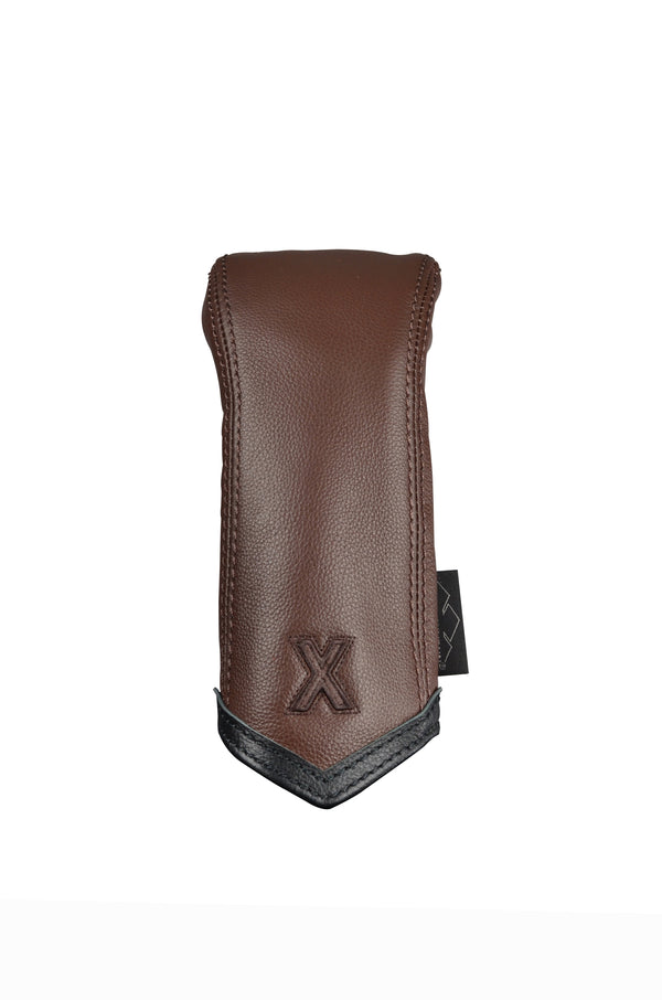 Leather Headcover Chevron - Hybrid (X) Brown-Black
